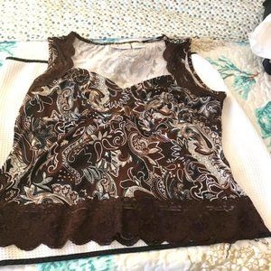 EUC - Patterned Camisole - Size XL